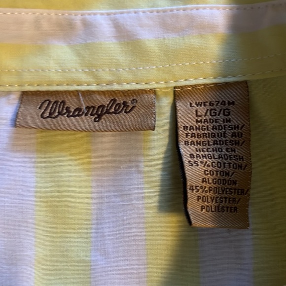 Neon striped wrangler pearl snap sleeveless - Picture 3 of 4
